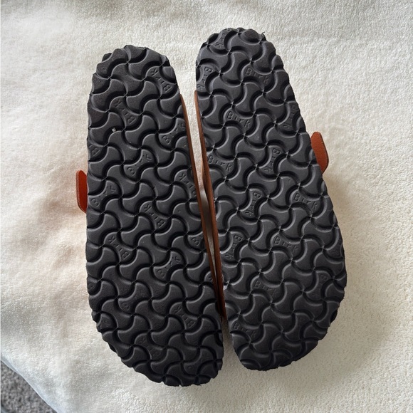 Birkenstock Arizona Big Buckle Nubuck Leather in Burnt Orange - Picture 2 of 3